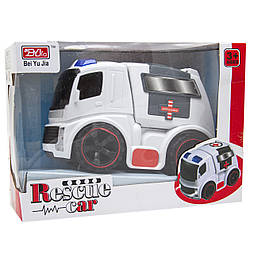 Іграшкова Машина Швидка допомога, 21 см, зі світловими ефектами, білий (A849569Q-W)