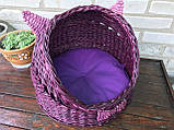 Плетений будиночок для котів (подушка в подарунок), фото 3