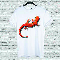 Футболка YOUstyle Red Spotted Salamander 0083 XL White