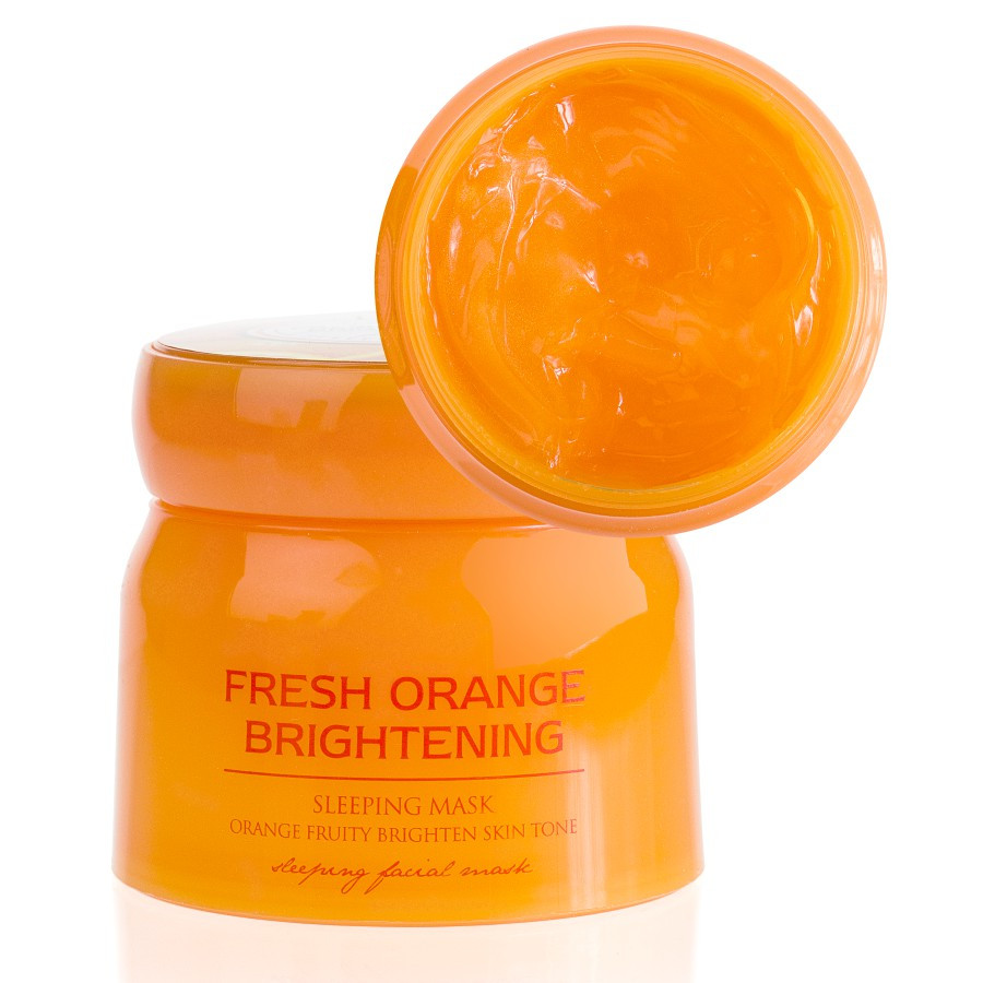 Нічна освітлювальна маска для обличчя з екстрактом апельсина Fresh Orange 100 g CMD-102