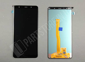 Дисплей Samsung A750 Black A7 2018 (GH96-12078A) сервісний оригінал, фото 3