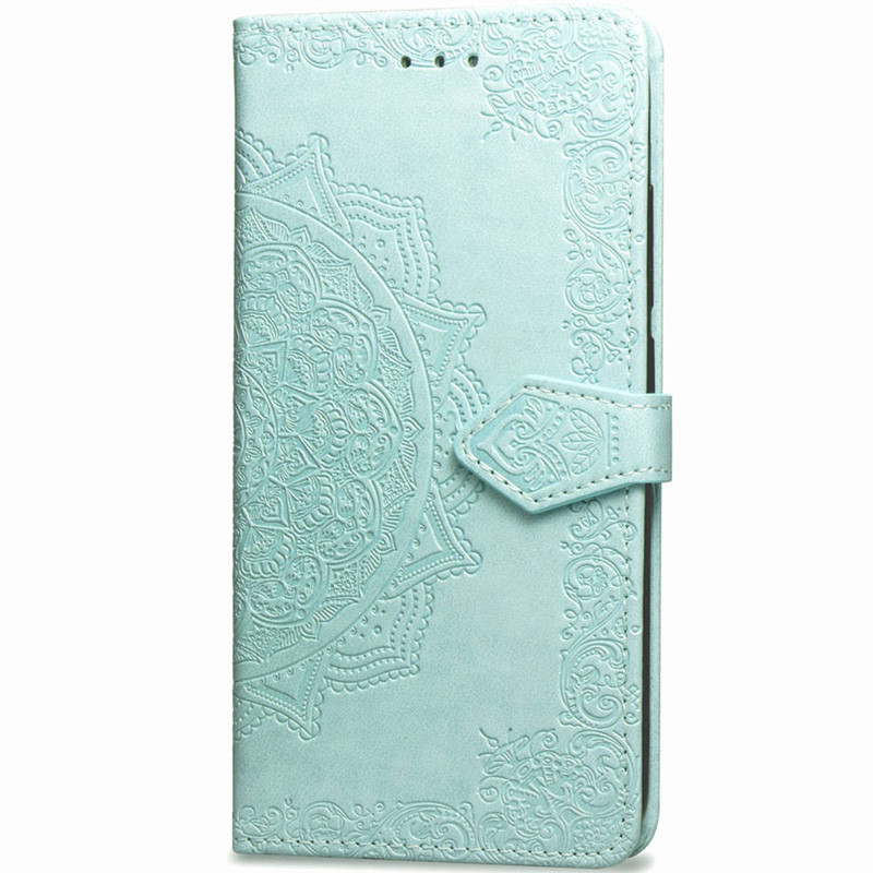 Шкіряний чохол-книжка Epik Art Case з візитницею для Samsung G950 Galaxy S8 Бірюзовий (717873)