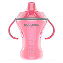 Чашка-непроливайка BabyOno Natural Nursing з твердим носиком(рожевий) 260мл, фото 2