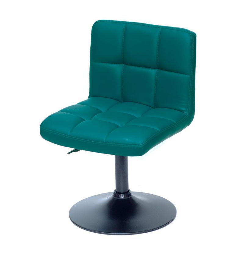 Крісло Arno BK — Base Ек зелений 1002 шкірозамінник, на чорній опорі млинці 10101, фото 1