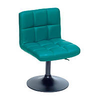 Крісло Arno BK — Base Ек зелений 1002 шкірозамінник, на чорній опорі млинці 10101, фото 2