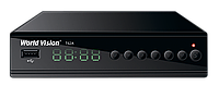 World Vision T62A Цифровой эфирный Full HD DVB-T2 ресивер Wi-Fi YOUTUBE MEGOGO IPTV 2USB