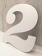 Трафарет для торта цифра два, шаблон для торта с цифрами