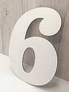 Трафарет для торта цифра шість, шаблон для торта з цифрами