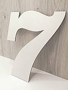 Трафарет для торта цифра сімь, шаблон для торта з цифрами