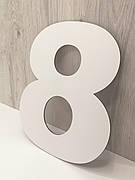 Трафарет для торта цифра вісім, шаблон для торта з цифрами