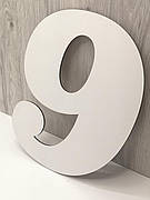 Трафарет для торта цифра дев'ять, шаблон для торта з цифрами