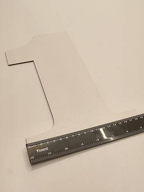 Трафарет для торта цифра один, шаблон для торта з цифрами, фото 2