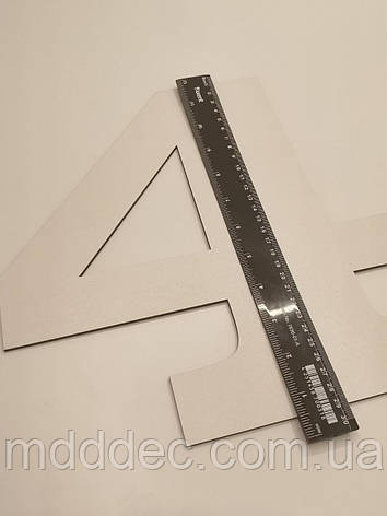 Трафарет для торта цифра чотири, шаблон для торта з цифрами, фото 2