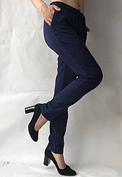 Батальні жіночі літні штани No19 темно-синій. супер СОФТ (діагональка)