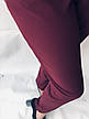 Батальні жіночі літні штани No19 бордовий. супер СОФТ (діагональка), фото 2
