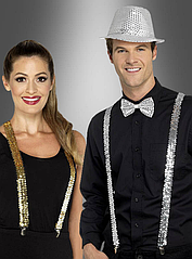 Золоті, срібні підтяжки для штанів