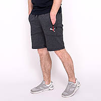 Чоловічі трикотажні шорти PUMA, темно-сірого кольору.