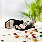 Лакові босоніжки без каблука колір пудра 37 р-р  взуття на літо, фото 2