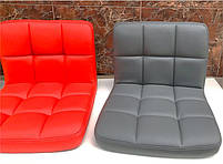 Крісло Arno Modern Base шкірозамінників зелений 1002 без підлокітників, на хромованій хрестовині на стопах, фото 5