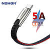 Оригінальний Кабель Nohon Cable Type-C 5A для заряджання та передавання даних (1 метр), фото 2
