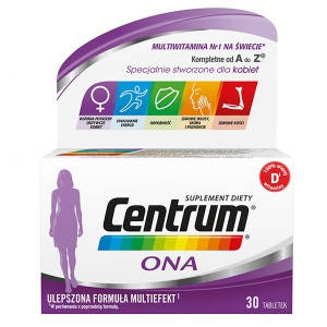 Centrum ONA, multiefekt вітаміни мінерали для жінок, 30 таб GSK