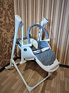 Стільчик 3в1 Carrello Triumph CRL‑10302 — шезлонг і гойдалка з автозаколисуванням, пульт ДК та USB, фото 3