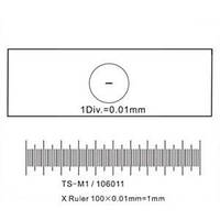 Калибровочная линейка SIGETA X 1мм/100 Div.x0.01мм