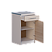 Модуль для кухні Нижня шафа з 1 висувним ящиком 500 Екз Ясен Шимо Світлий + Білий, фото 3