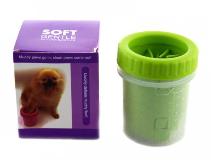 Стакан для миття лап улюбленим вихованцям Soft pet foot cleaner, лапомойка для собак, фото 1