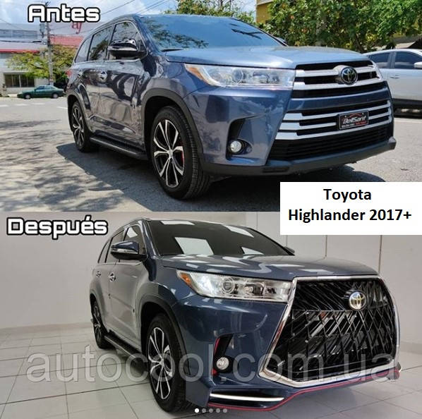 Тюнінг обвіс Toyota Highlander 2017+ г.в. рестайлінг у стилі TRD