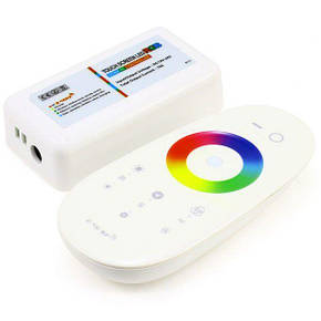 Контролер (з сенсорним пультом) 24А-2.4 G-Touch (6A*4 канали) для світлодіодної RGB стрічки, фото 3