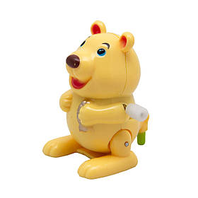 Заводна дитяча іграшка для малюків ведмідь 5 см, бежевий (8083A-3-1)