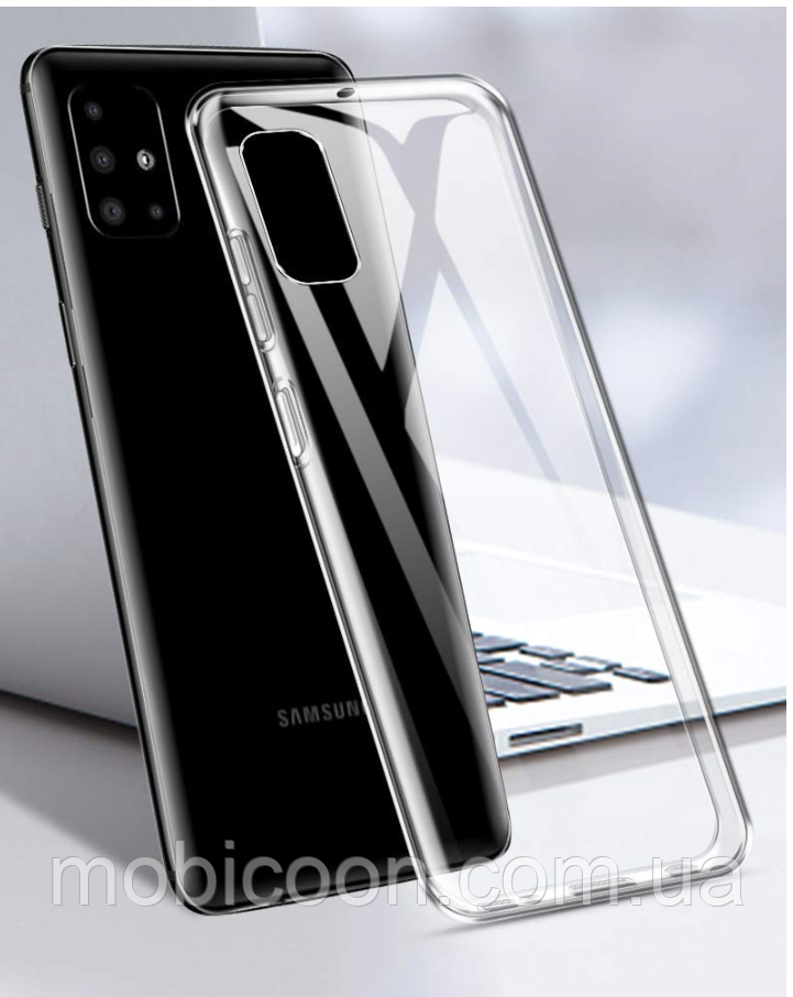 Чохол для Samsung Galaxy A51 A515F силіконовий прозорий ультратонкий (самісунг а51 а515ф)