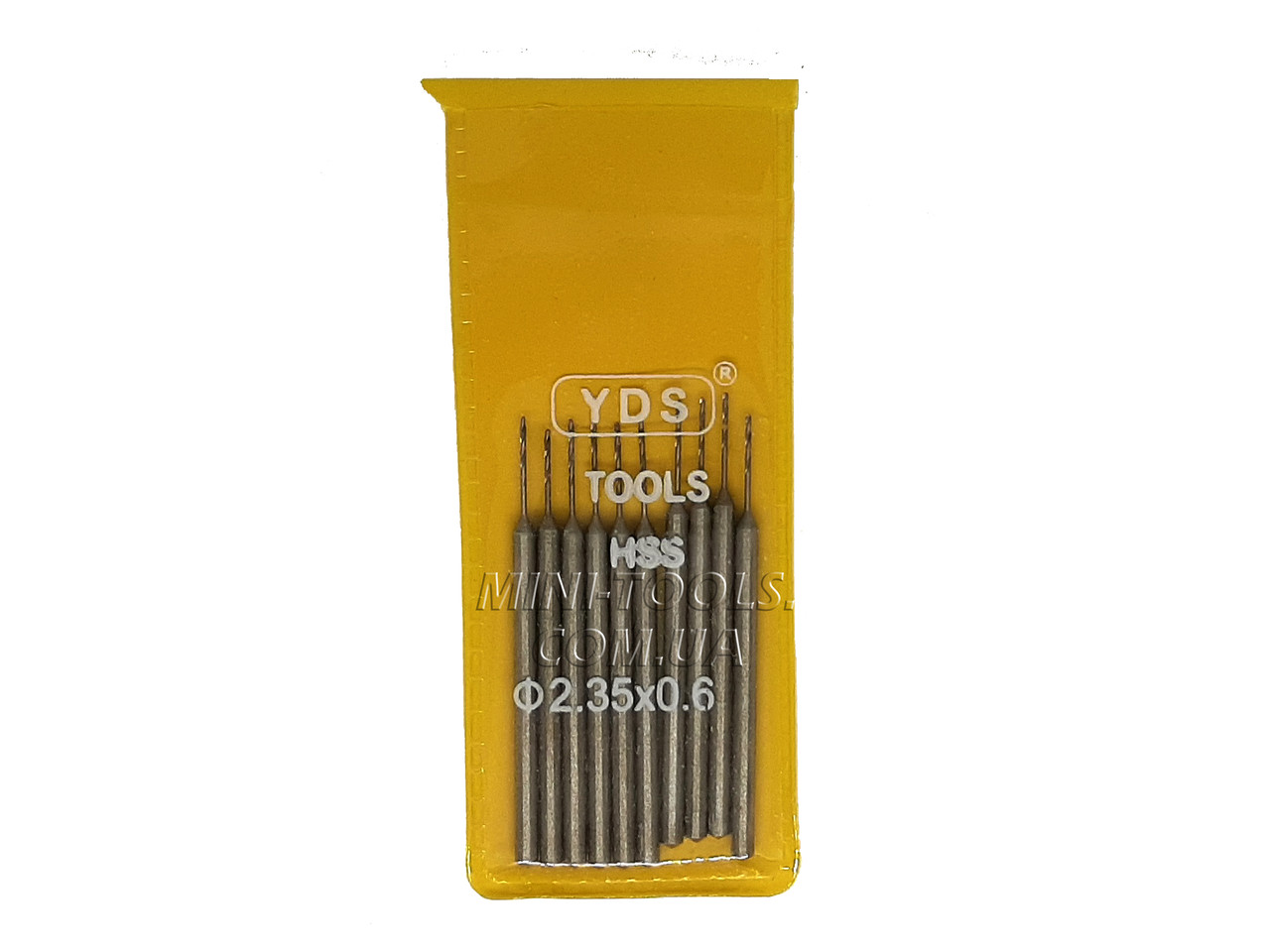 Набір спіральних свердел Ø 0,6 мм. 10 шт. YDS Tools
