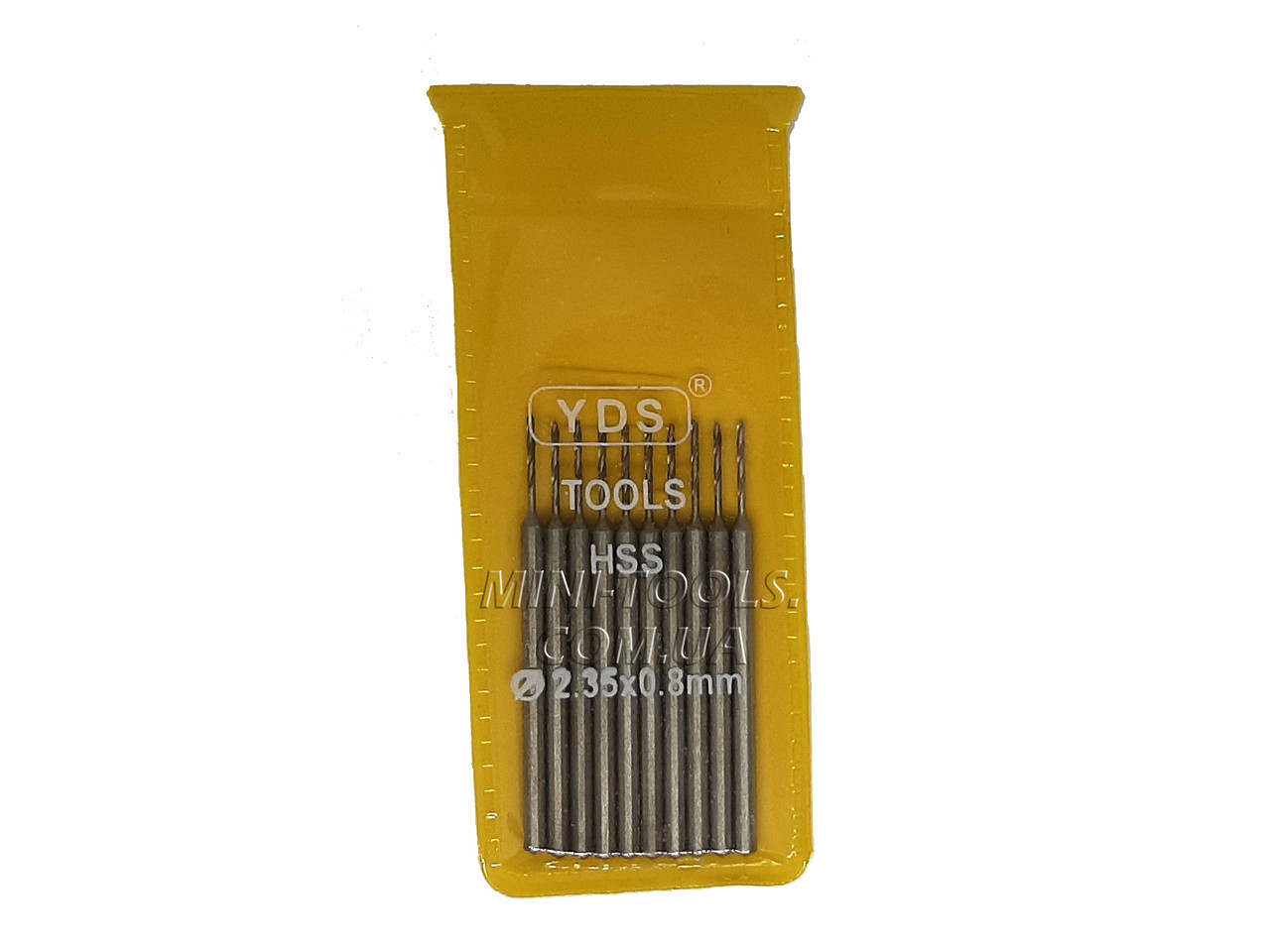 Набір спіральних свердел Ø 0,8 мм. 10 шт. YDS Tools