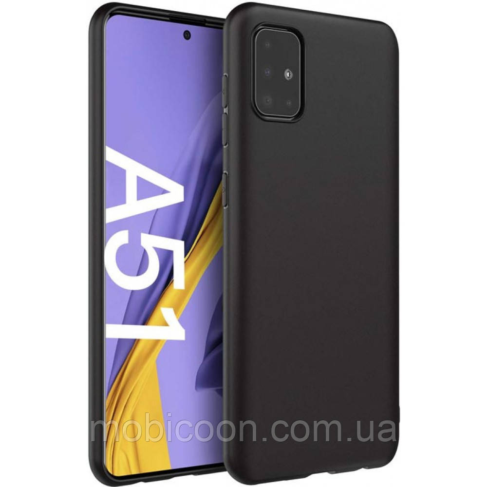 Чохол для Samsung Galaxy A51 A515F силіконовий ультратонкий чорний (самунг а51 а515ф)