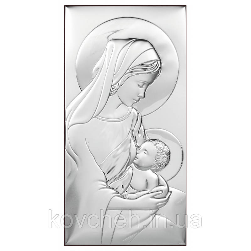 Икона Богородица с младенцем 18x36