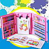 Дитячий набір для малювання (208 предметів), Набір для дитячої творчості у валізі, Валіза юного художника, фото 5
