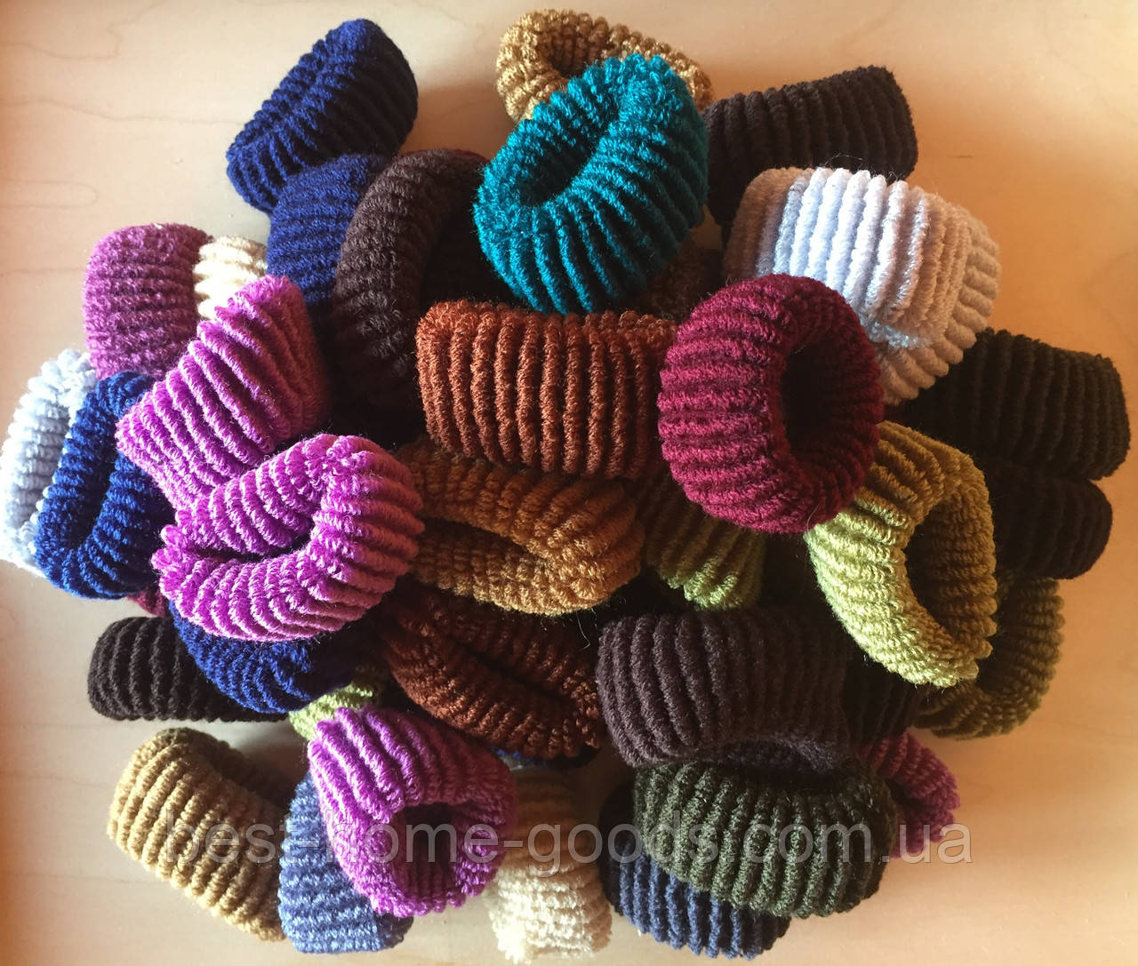 Гумки для волосся махрові (50 шт)., фото 1