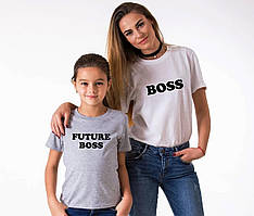 Жіночі футболки Family Look. Мама та дочка "Boss & Future Boss" Push IT