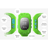 Дитячий смарт-годинник Q50 з GPS-трекером Зелений, фото 5