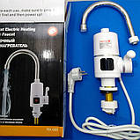 Проточний електричний водонагрівач Water Heater Digital Міні бойлер з LCD-дисплеєм (RX-005), фото 5