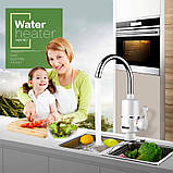 Проточний електричний водонагрівач Water Heater Digital Міні бойлер з LCD-дисплеєм (RX-005), фото 6