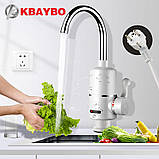 Проточний електричний водонагрівач Water Heater Digital Міні бойлер з LCD-дисплеєм (RX-005), фото 9