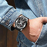 Годинник Curren 8329 Premial wach Black-Silver з титановим корпусом 100% Оригінал!, фото 4