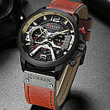 Годинник Curren 8329 wach Black-Brown з хронографом, 100% Оригінал!, фото 4