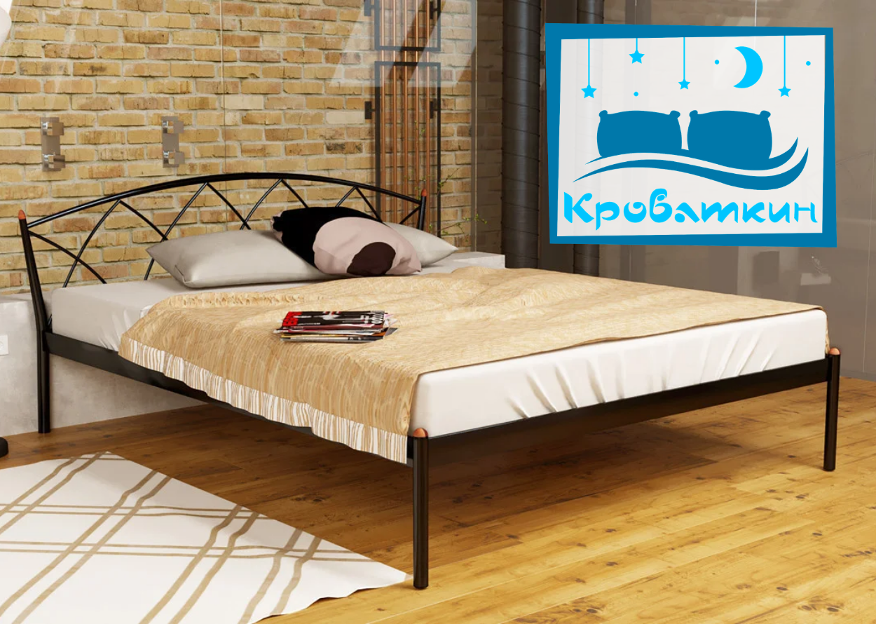 Металеве ліжко Jasmine Eleganse-1 (Жасмин Єлеганс-1) Метакам, фото 1