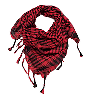 Арафатка, легка хустка-шарф, 100*100 см, червоний