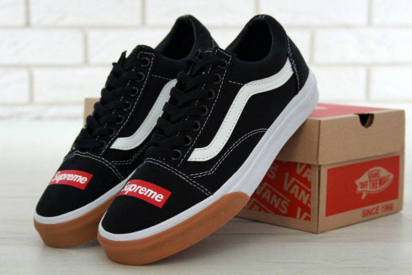 Vans Old Skool Supreme Black White Gum