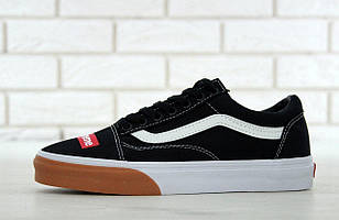 Vans Supreme Old Skool Black White Gum кеди чоловічі